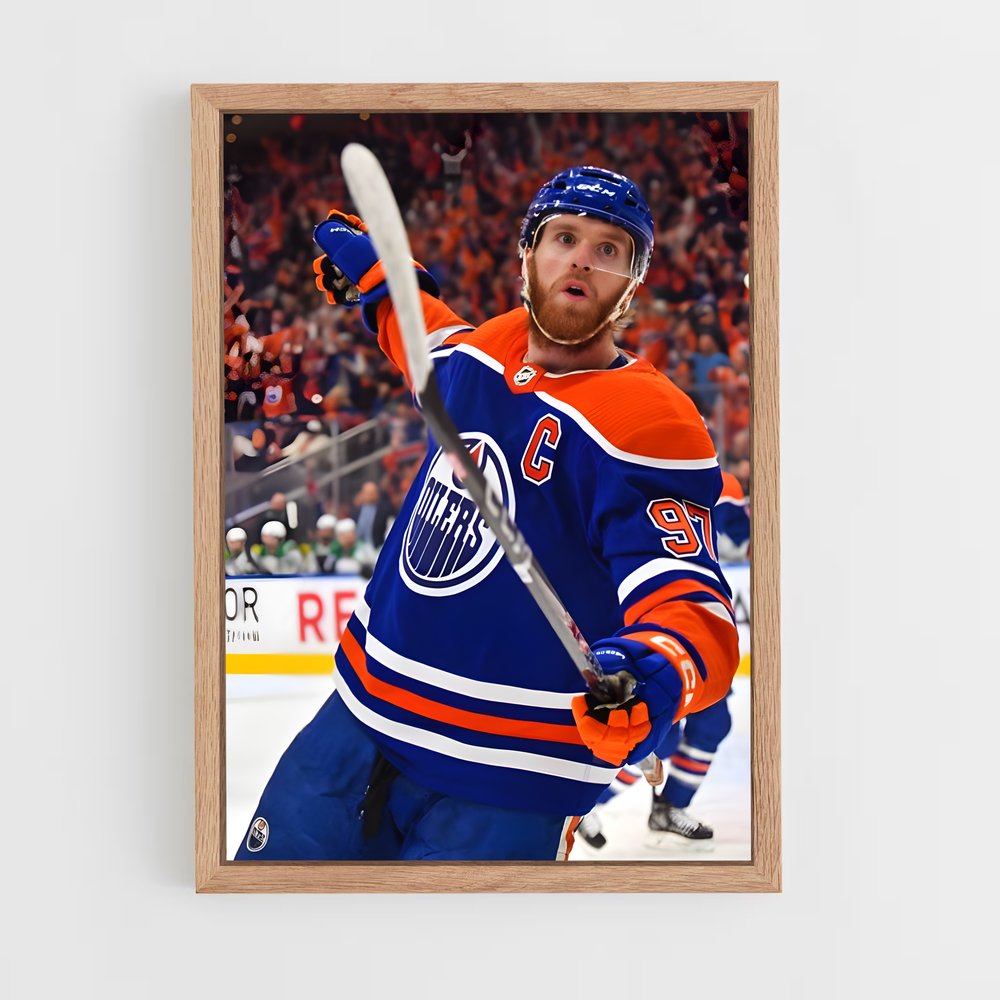 Poster Connor de mcdavid – affiche Hockey sur glace (vue 4)